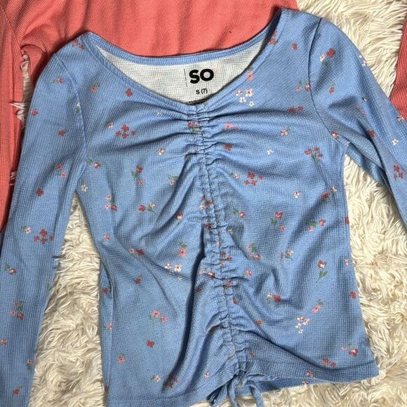 SO, Old Navy Long Sleeve Girls Shirt Bundle Size M 8 Boho Hippie Floral - Picture 4 of 4